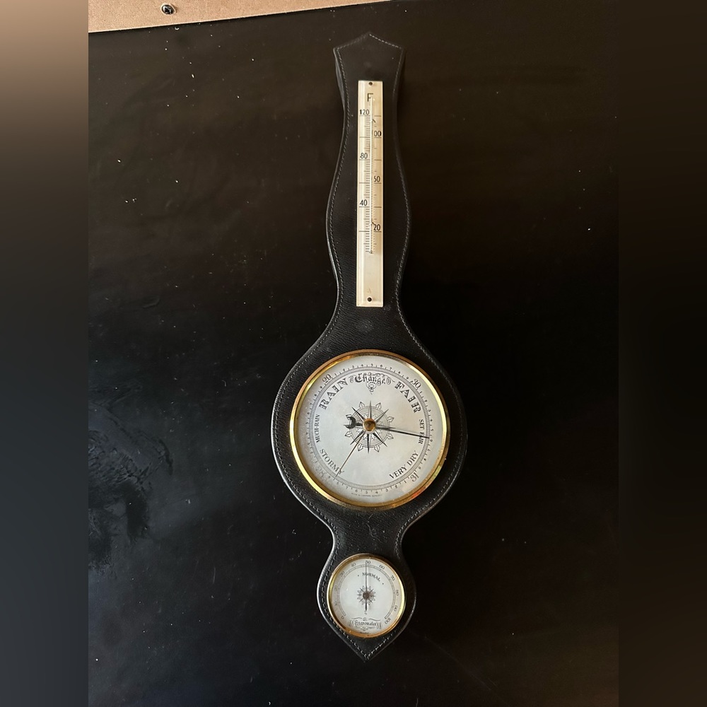 RARE Unique VINTAGE WEST GERMAN BAROMETER